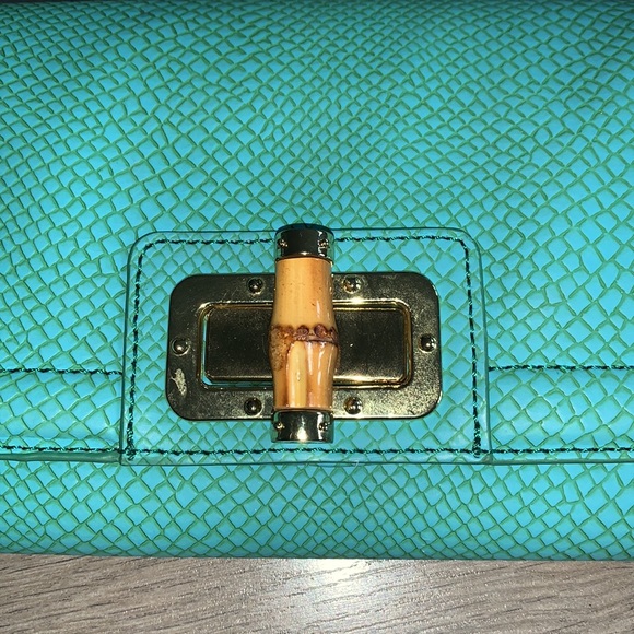 Banana Republic Aqua Green Clutch - Picture 7 of 9